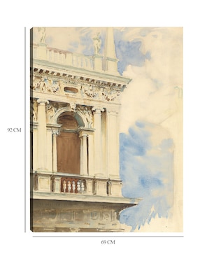 Cuadro decorativo Un rincón de la biblioteca de Venecia (1904-1907) técnica mixta Cuadros Jr Lugares
