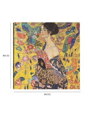 Cuadro decorativo Mujer con abanico (1917-1918) técnica mixta Cuadros Jr Gente