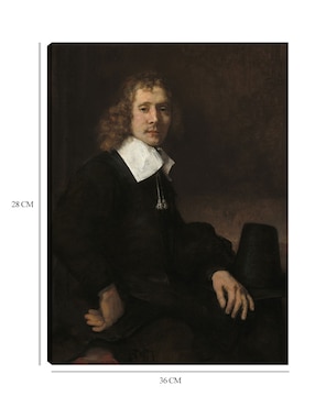 Cuadro decorativo Un joven sentado a una mesa (posiblemente Govaert Flinck) (c. 1660) técnica mixta Cuadros Jr Gente