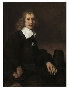 Cuadro decorativo Un joven sentado a una mesa (posiblemente Govaert Flinck) (c. 1660) técnica mixta Cuadros Jr Gente