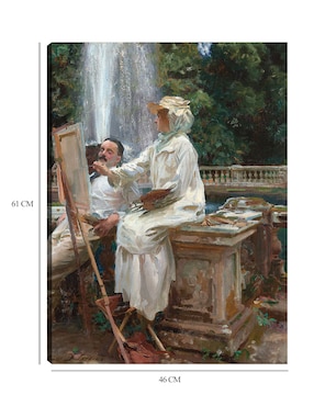 Cuadro decorativo La Fuente, Villa Torlonia Frascati, Italia (1907) técnica mixta Cuadros Jr Gente