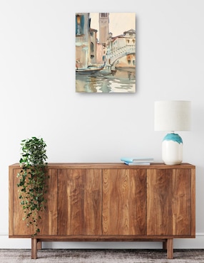 Cuadro decorativo Un puente y campanario, Venecia (1902-1904) técnica mixta Cuadros Jr Puentes