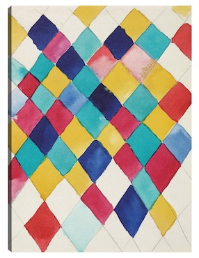 Cuadro decorativo Farbstudie mit Rauten (1913) técnica mixta Cuadros Jr Formas