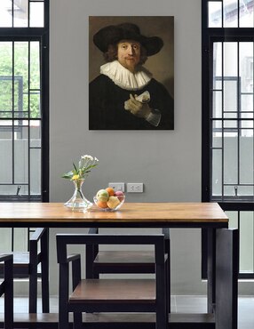 Cuadro decorativo Hombre con una partitura (1633) técnica mixta Cuadros Jr Gente