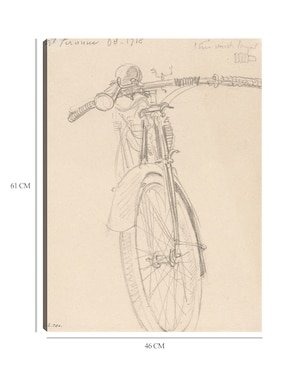 Cuadro decorativo Motocicleta (1918) técnica mixta Cuadros Jr Bocetos
