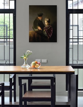 Cuadro decorativo Un joven erudito y su tutor (alrededor de 1629-1630) técnica mixta Cuadros Jr Gente