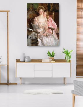 Cuadro decorativo La señora Fiske Warren (Gretchen Osgood) y su hija Rachel (1903) técnica mixta Cuadros Jr Gente