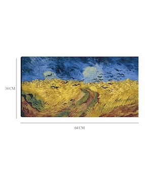 Cuadro decorativo Campo de trigo con cuervos (1890) técnica mixta Cuadros Jr Campos