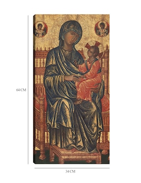Cuadro decorativo La Virgen y el Niño entronizados, c. 1250/1275 técnica mixta Cuadros Jr Vírgenes
