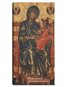 Cuadro decorativo La Virgen y el Niño entronizados, c. 1250/1275 técnica mixta Cuadros Jr Vírgenes