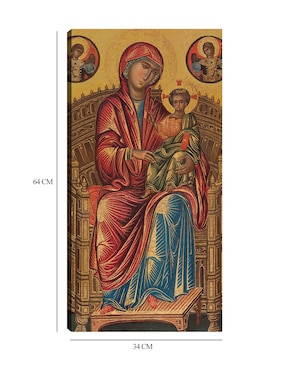 Cuadro decorativo La Virgen y el Niño en un trono curvo, c. 1260/1280 técnica mixta Cuadros Jr Vírgenes