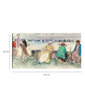 Cuadro decorativo Mujeres aux régates (1920) técnica mixta Cuadros Jr Gente