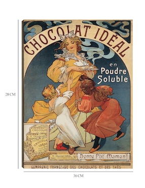 Cuadro decorativo Chocolate Ideal (antes de 1897) técnica mixta Cuadros Jr Publicidad