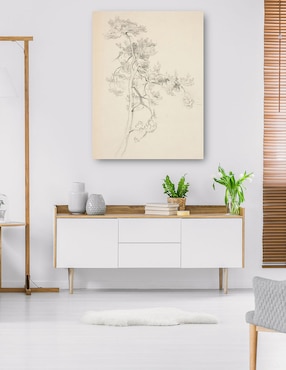 Cuadro decorativo Árbol y follaje técnica mixta Cuadros Jr Bocetos