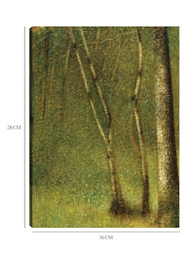 Cuadro decorativo El bosque de Pontaubert (1881) técnica mixta Cuadros Jr Bosques