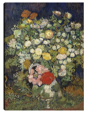 Cuadro Decorativo Ramo De Flores En Un Jarrón (1890) Técnica Mixta Cuadros Jr Arreglo Floral