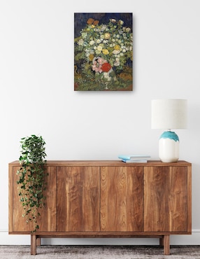 Cuadro decorativo Ramo de flores en un jarrón (1890) técnica mixta Cuadros Jr Arreglo Floral