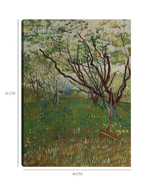 Cuadro decorativo El huerto floreciente (1888) técnica mixta Cuadros Jr Campos