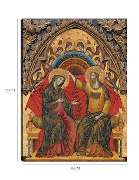 Cuadro decorativo La Coronación de la Virgen, 1324 técnica mixta Cuadros Jr Vírgenes