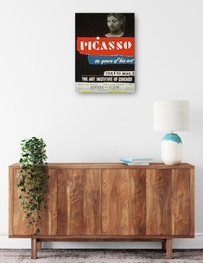 Cuadro decorativo Picasso–40 años de su arte (1936) técnica mixta Cuadros Jr Publicidad