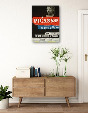 Cuadro decorativo Picasso–40 años de su arte (1936) técnica mixta Cuadros Jr Publicidad