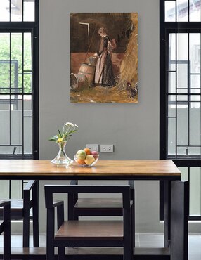 Cuadro decorativo Huevos frescos (1874) técnica mixta Cuadros Jr Gente