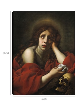 Cuadro decorativo La Penitente María Magdalena técnica mixta Cuadros Jr Figuras Celestiales