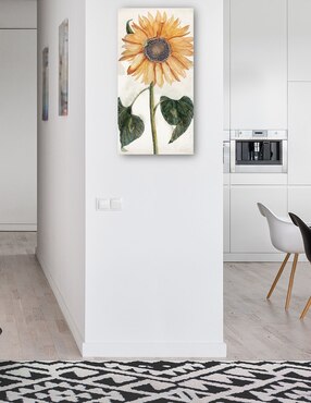 Cuadro decorativo Girasol (1688-1698) técnica mixta Cuadros Jr Girasoles