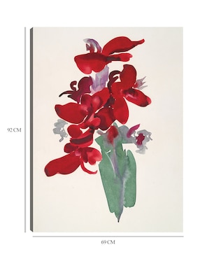 Cuadro decorativo Canna roja (1915) técnica mixta Cuadros Jr Floreros
