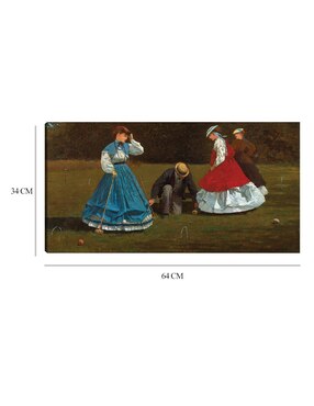Cuadro decorativo Escena de croquet (1866) técnica mixta Cuadros Jr Gente