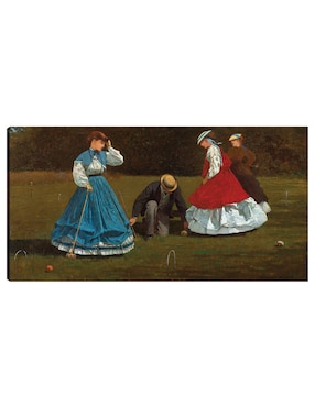 Cuadro decorativo Escena de croquet (1866) técnica mixta Cuadros Jr Gente