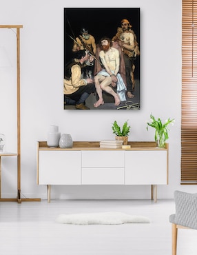 Cuadro decorativo Jesús burlado por los soldados (1865) técnica mixta Cuadros Jr Figuras Celestiales