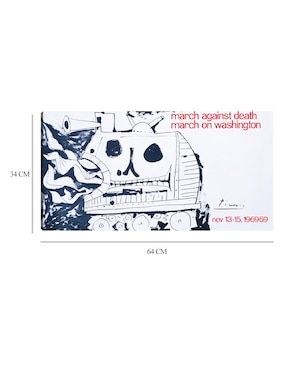 Cuadro decorativo Marcha contra la muerte, marcha sobre Washington, 13-15 de noviembre de 1969 (1969) técnica mixta Cuadros Jr Publicidad