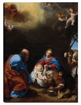 Cuadro decorativo Adoración de los pastores (c. 1670) técnica mixta Cuadros Jr Pesebre