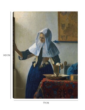 Cuadro decorativo Mujer joven con una jarra de agua (ca. 1662) técnica mixta Cuadros Jr Gente