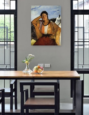 Cuadro decorativo Gitano con un cigarrillo técnica mixta Cuadros Jr Gente