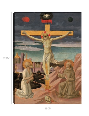 Cuadro decorativo La Crucifixión con San Jerónimo y San Francisco, c. 1445/1450 técnica mixta Cuadros Jr Figuras Celestiales