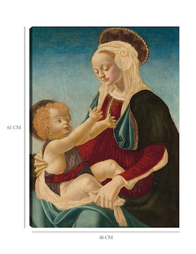 Cuadro decorativo La Virgen y el Niño c. 1470/1480 técnica mixta Cuadros Jr Vírgenes