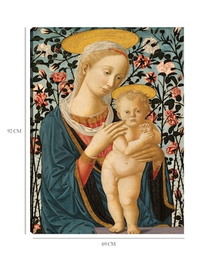 Cuadro decorativo La Virgen y el Niño c. 1470 técnica mixta Cuadros Jr Vírgenes