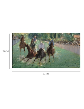 Cuadro decorativo En las carreras (c. 1875) técnica mixta Cuadros Jr Gente