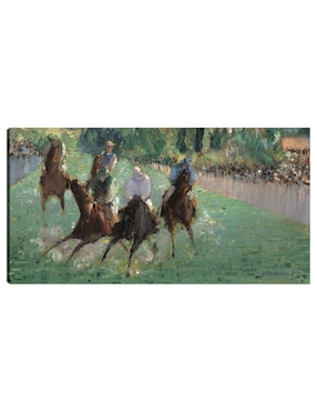 Cuadro decorativo En las carreras (c. 1875) técnica mixta Cuadros Jr Gente
