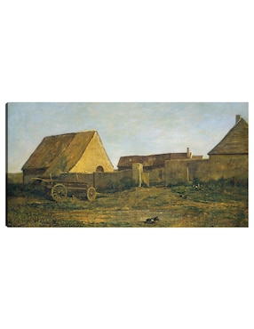 Cuadro decorativo La Granja 1855 técnica mixta Cuadros Jr Campos