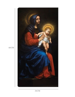 Cuadro decorativo Virgen con el Niño (1570-1575) técnica mixta Cuadros Jr Vírgenes