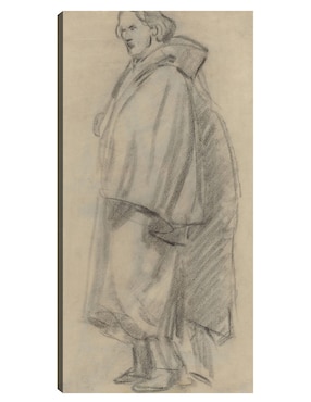 Cuadro decorativo Hombre con capa (verso) (1852-1858) técnica mixta Cuadros Jr Gente