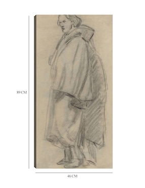Cuadro decorativo Hombre con capa (verso) (1852-1858) técnica mixta Cuadros Jr Gente
