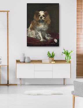 Cuadro decorativo Un rey Charles Spaniel (c. 1866) técnica mixta Cuadros Jr Animales Domésticos