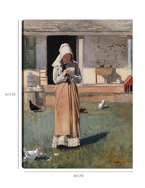 Cuadro decorativo Un pollo enfermo (1874) técnica mixta Cuadros Jr Gente