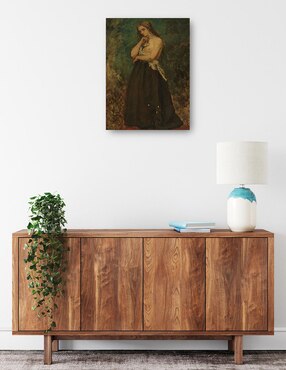 Cuadro decorativo Estudio de un modelo técnica mixta Cuadros Jr Gente