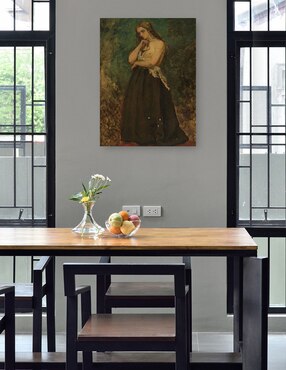 Cuadro decorativo Estudio de un modelo técnica mixta Cuadros Jr Gente