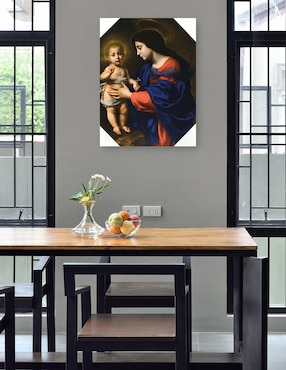 Cuadro decorativo La Virgen y el Niño (1651) técnica mixta Cuadros Jr Vírgenes